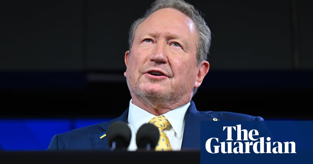 Andrew Forrest urges shift to renewables and attacks ‘bulldust of nuclear policies’  video | Australia news