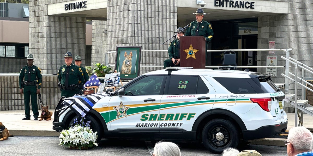Marion County Sheriffs Office holds public memorial for K-9 Leo [Video]