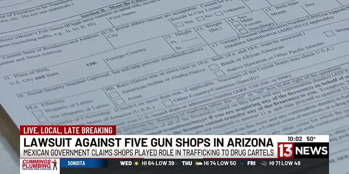Mexico can move forward with its lawsuit against five Arizona gun shops [Video]