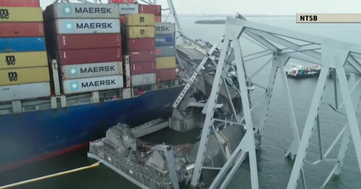 Ship had engine maintenance before hitting Baltimore bridge, officials say [Video]