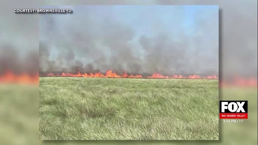 Brownsville Firefighters, Los Fresnos Crews Quell Large Grassfire In Two-Hour Battle [Video]