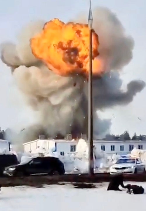 WATCH: Ukrainian drone strike creates huge fireball as Kyiv continues attack on Russian energy, weapons plants [Video]