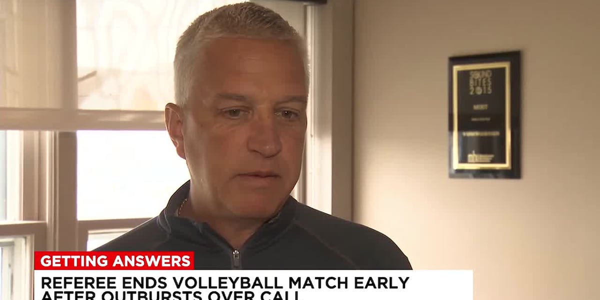 High school volleyball game ended by referee citing safety concerns [Video]
