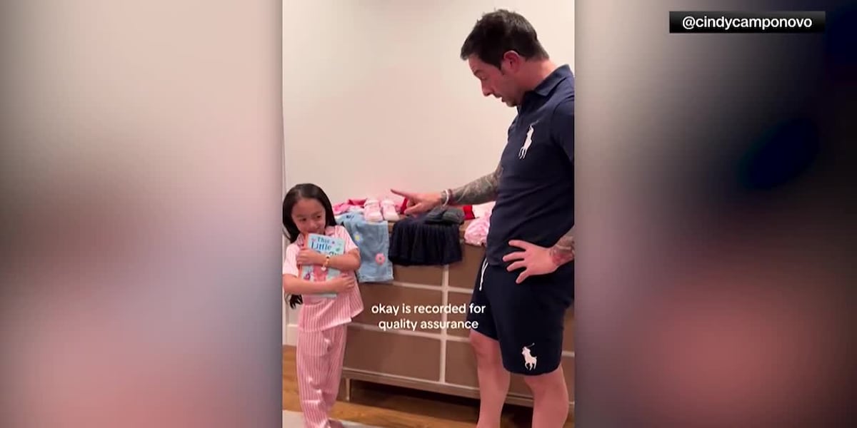 Father, daughter create adorable fashion routine to prevent morning meltdowns [Video]