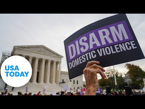 Hundreds gathered outside Supreme Court in protest of guns rights case | USA TODAY [Video]