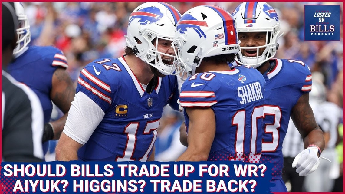 Should Buffalo Bills trade up for WR in 2024 NFL Draft? Brandon Aiyuk or Tee Higgins? Trade back? [Video]