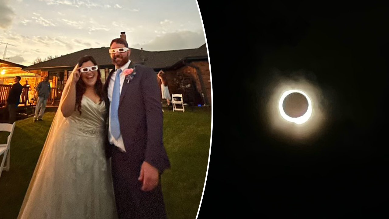 Texas couple says ‘I do’ in 100% totality during solar eclipse: ‘Just magical’ [Video]