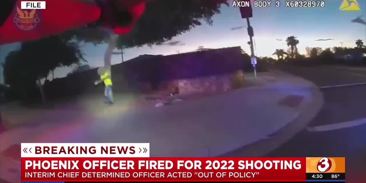 Phoenix police officer fired for 2022 shooting [Video]