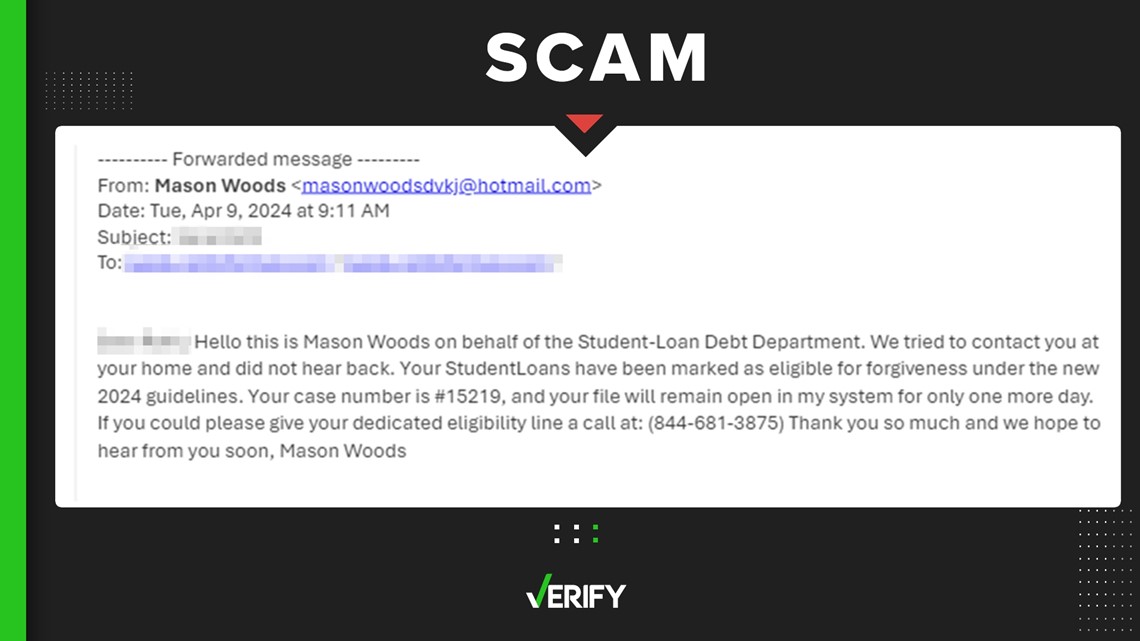 Student-Loan Debt Department email is a scam [Video]