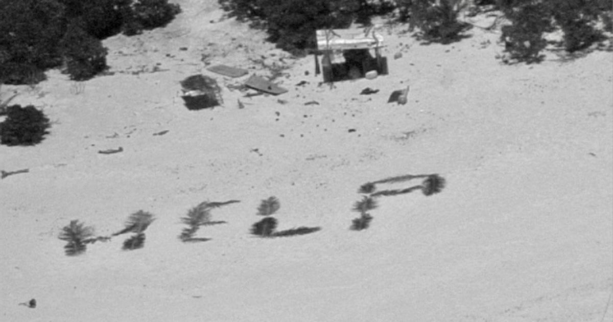 “HELP” sign on tiny Pacific island leads to Coast Guard and Navy rescue of 3 mariners stranded for over a week [Video]