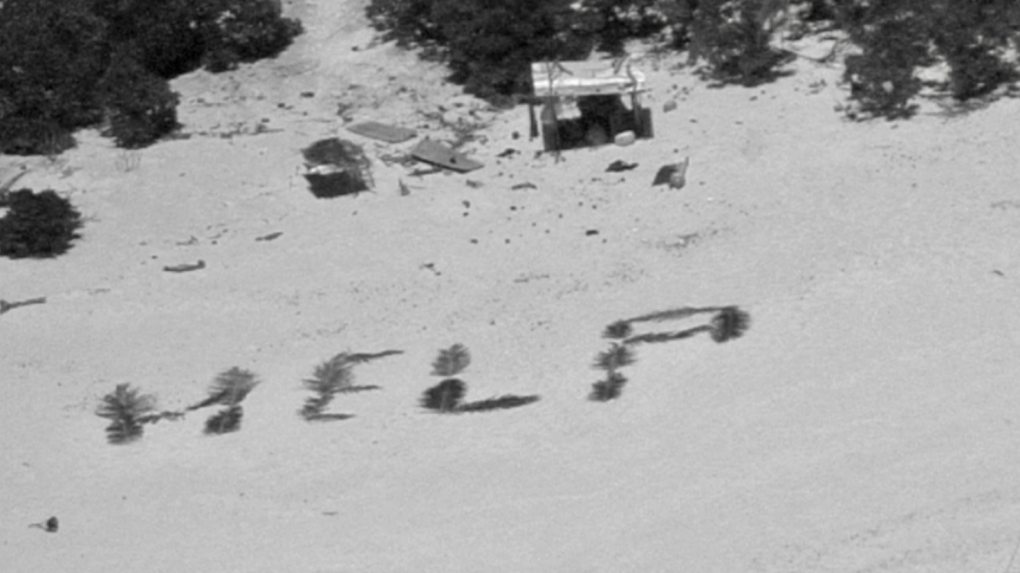 Castaways stranded on deserted island spell out ‘HELP’ [Video]