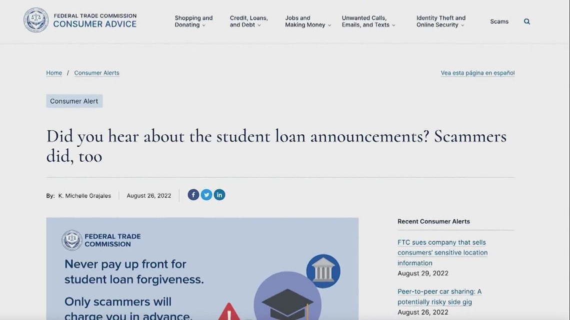 Student loan forgiveness scammers aim to steal money [Video]