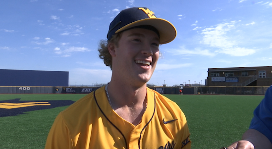 WVU outfielder Sam White discusses multi-hit day following win over UCF [Video]
