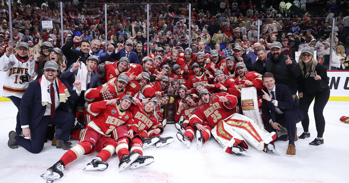 DU Pioneers national college hockey championship celebration takes place at University of Denver Monday evening [Video]