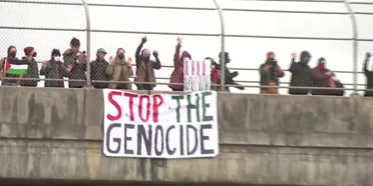 Dozens of Pro-Palestinian protesters arrested after disrupting traffic in Oregon [Video]