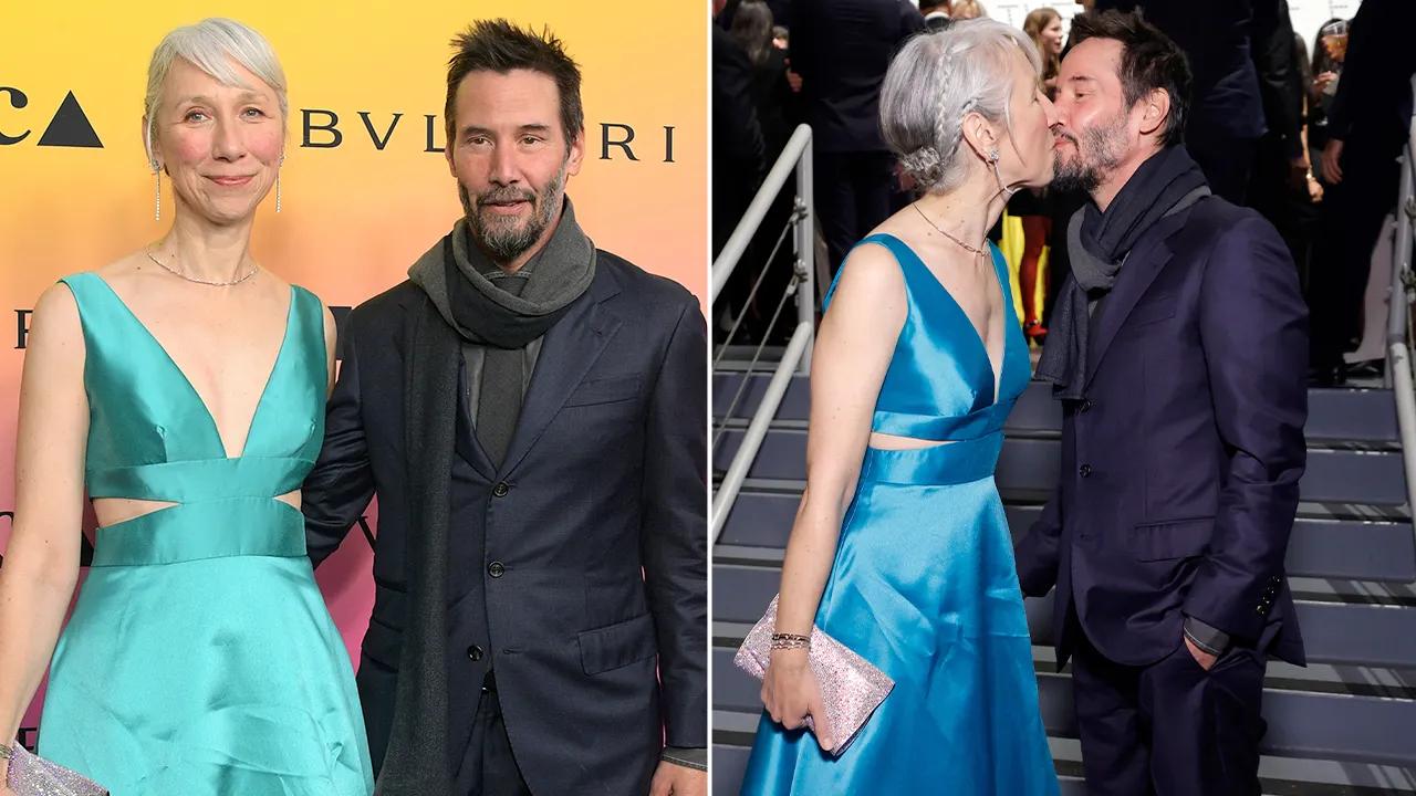 Keanu Reeves turns heads on red carpet as star kisses girlfriend Alexandra Grant with eyes wide open again [Video]