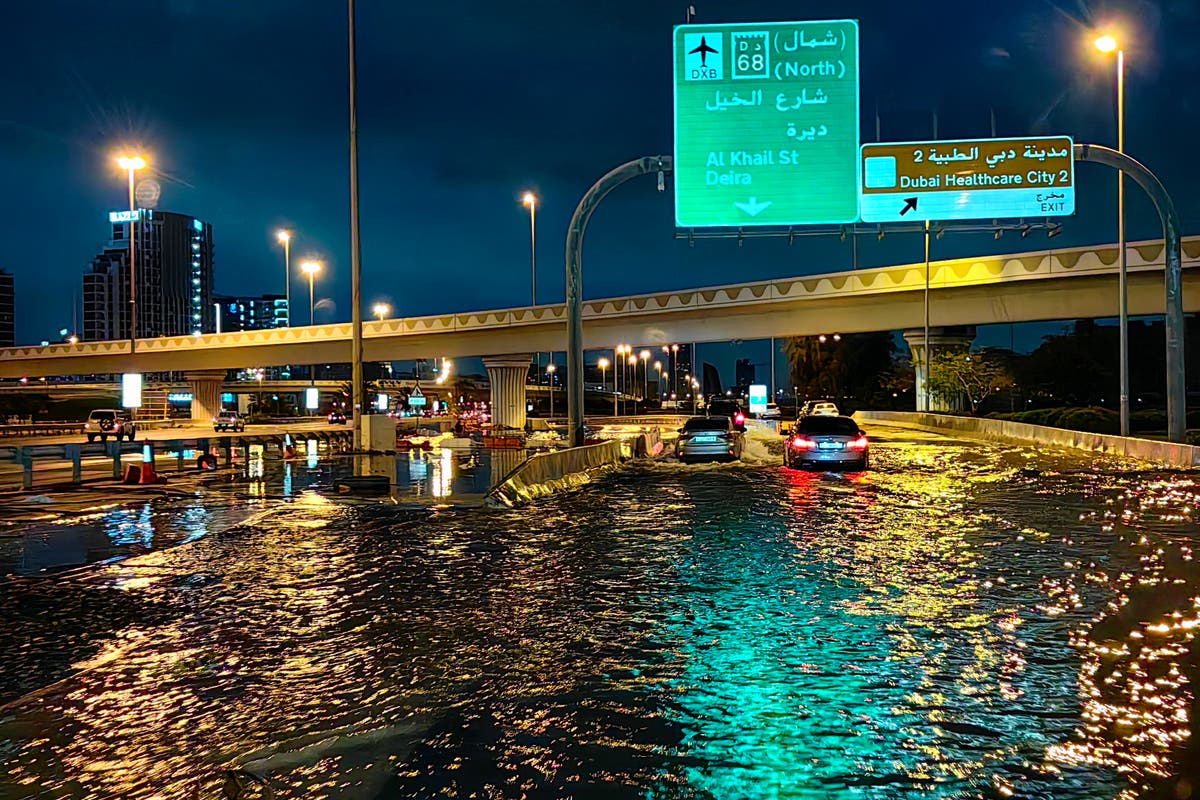 Dubai airport flooded after year and a halfs worth of rain falls on city in one day [Video]