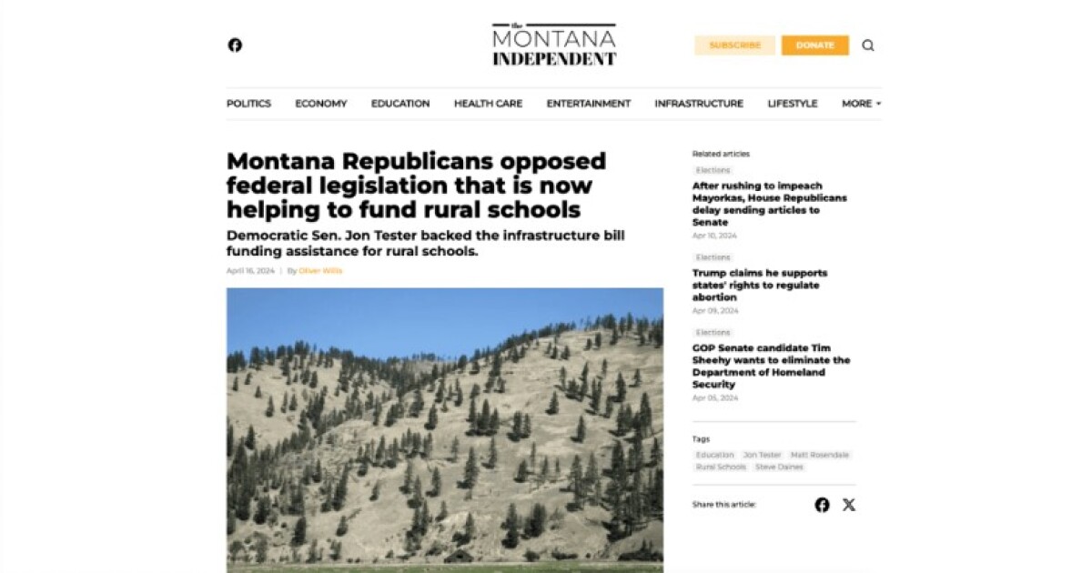 Progressive dark money launches Montana media outlet ahead of election [Video]