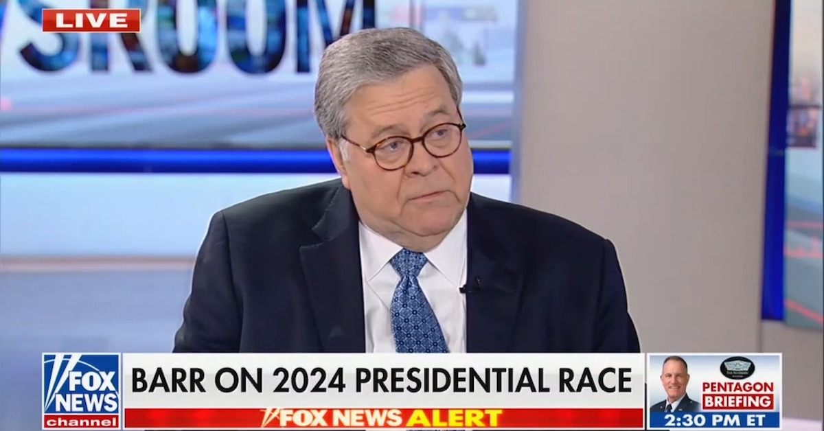 Bill Barr Says 2024 Choices Are ‘Russian Roulette’ Vs. ‘National Suicide’ [Video]
