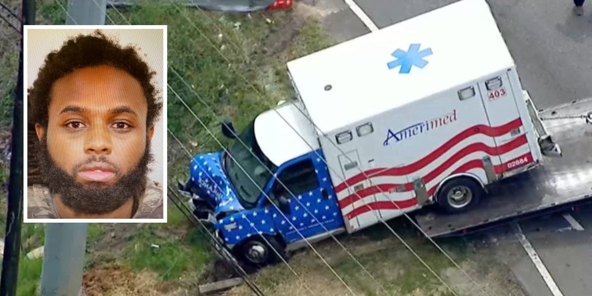 Hospital patient steals ambulance with personnel inside, crashes after police chase [Video]