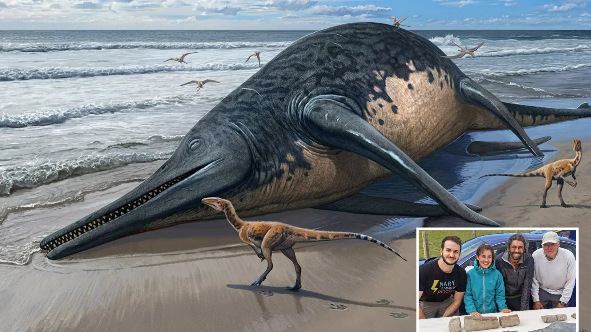 Colossal prehistoric sea beast longer than two buses identified after Brit girl, 11, finds fossils on Somerset beach [Video]