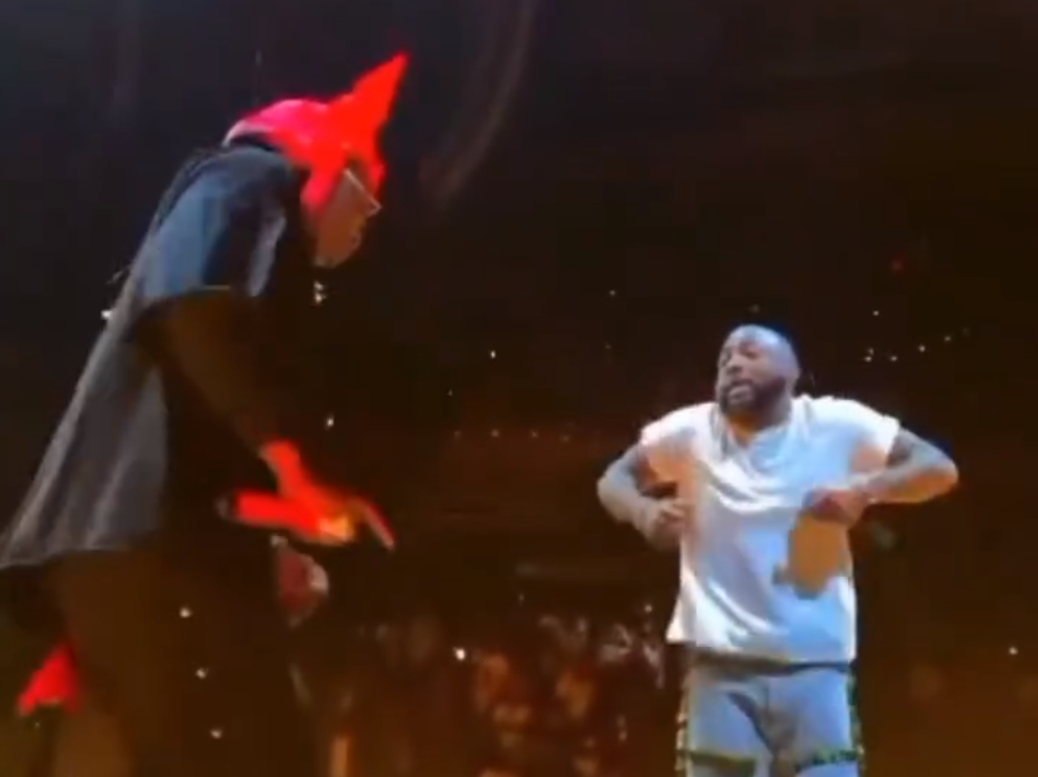Stonebwoy joins Davido on stage for epic performance at Madison Square Garden [Video]