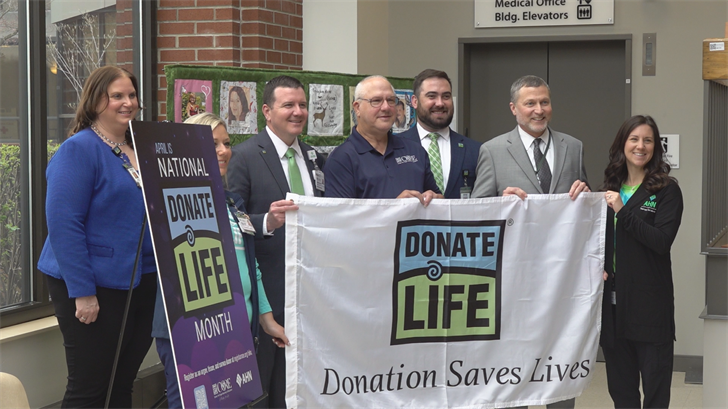 Grove City Hospital celebrates National Donate Life Month, heart transplant recipient shares story [Video]