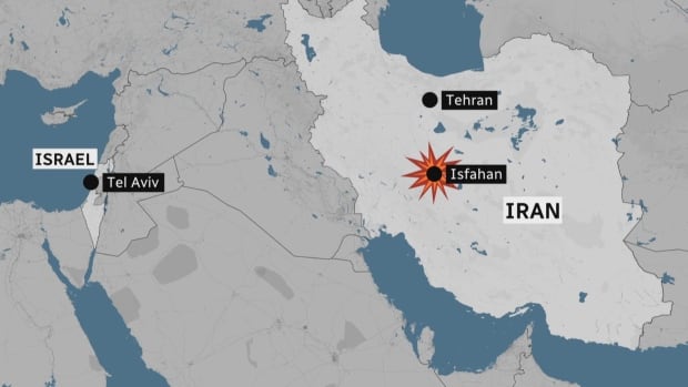Explosions heard near Iranian military base days after Israel vowed to respond to earlier Iranian attack [Video]