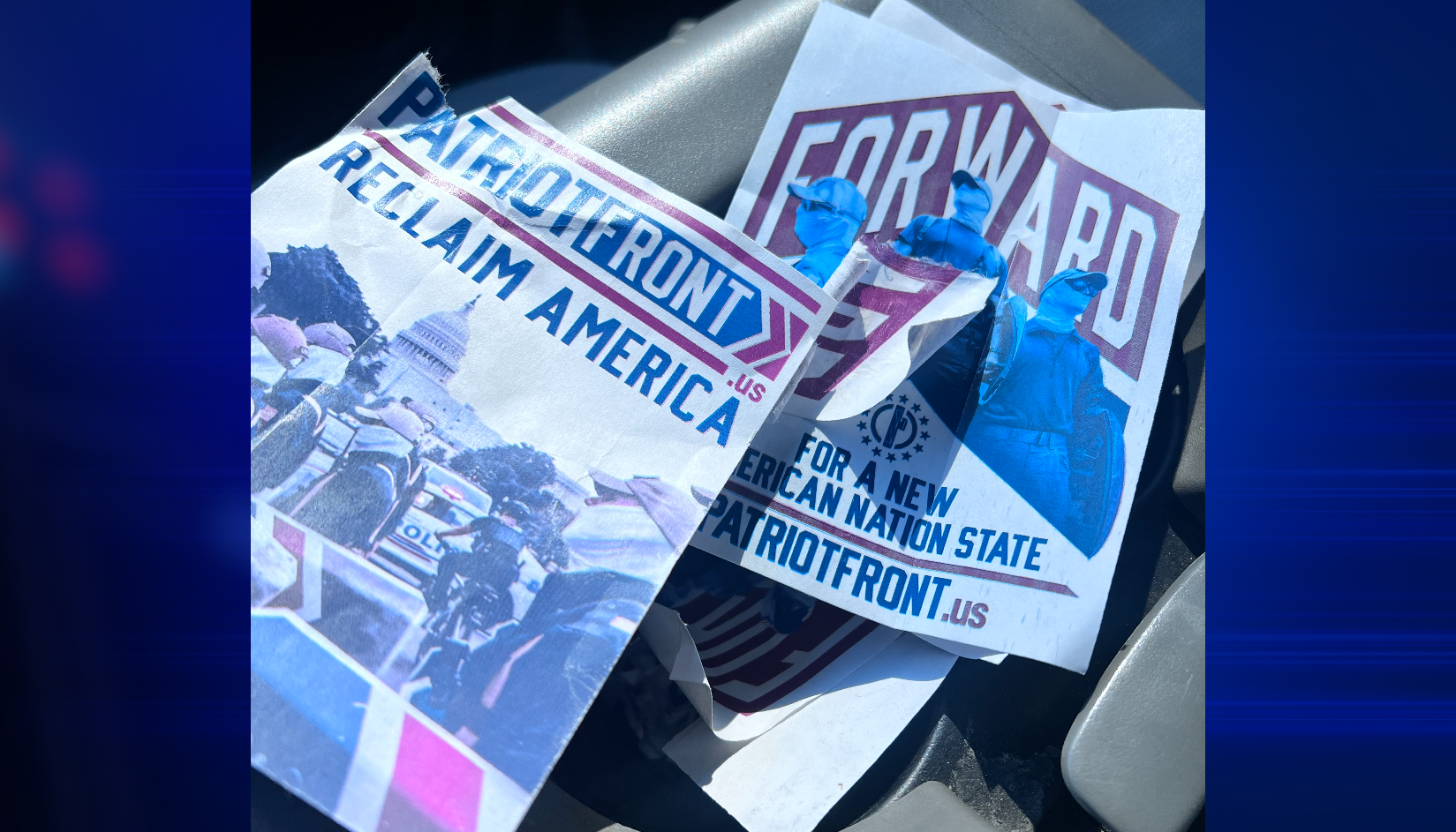 White supremacist anti-government group flyers posted in downtown Wallace [Video]