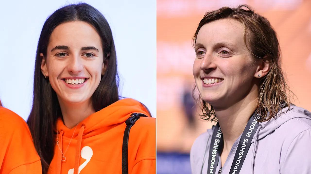 Olympic star Katie Ledecky hopeful to meet Caitlin Clark: 