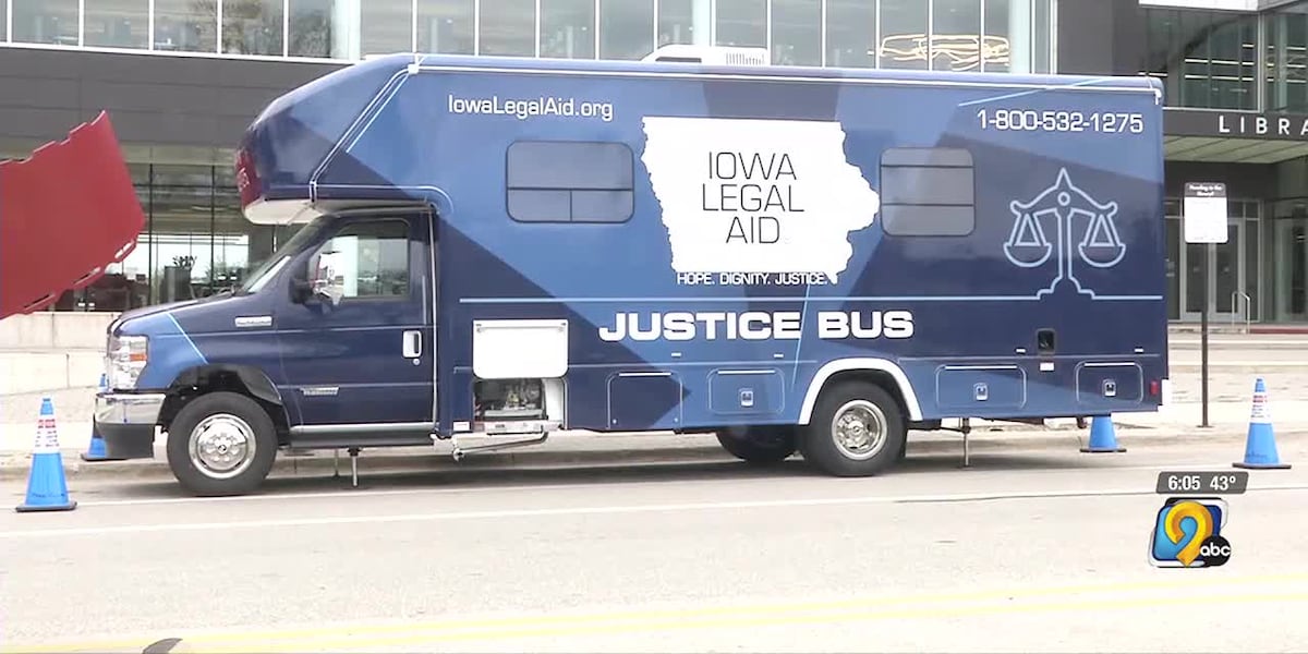 Iowa Legal Aid launches ‘justice bus,’ providing mobile legal assistance [Video]