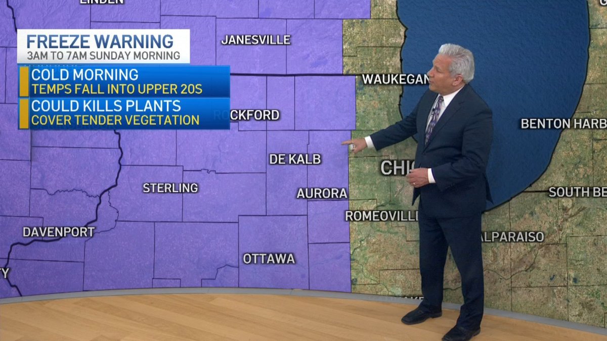Freezing Start to Sunday  NBC Chicago [Video]