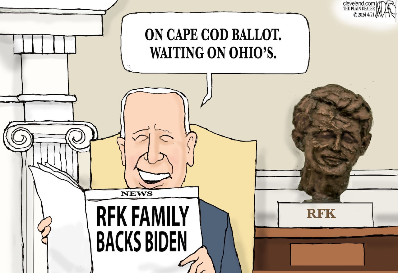 Kennedys Biden endorsement: Darcy cartoon [Video]