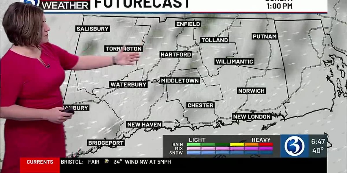 Patchy frost & sunshine to start, then partly sunny & only rising into the 50s! [Video]