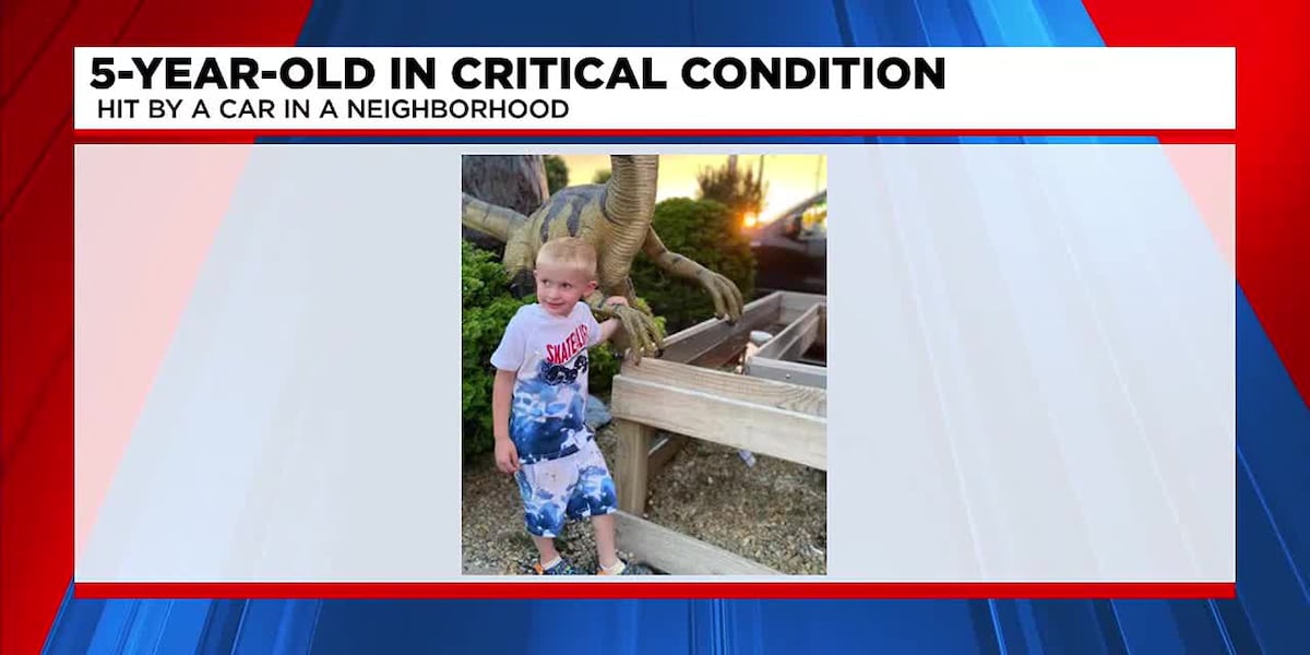Five-year-old Boy in Critical Condition after Being Hit by Car [Video]