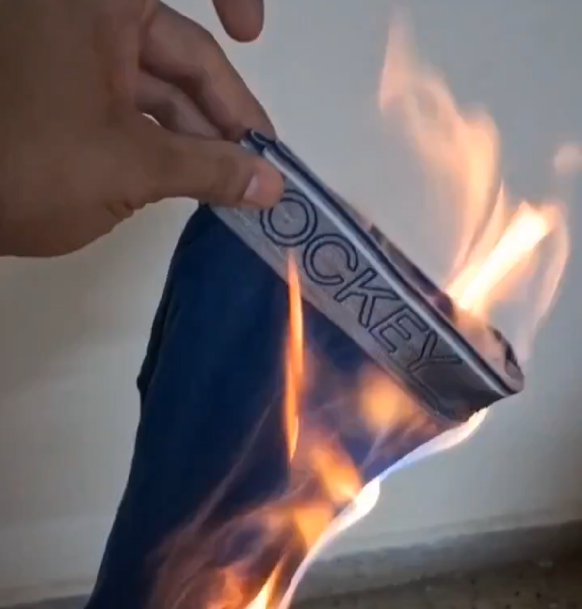 Indian mens rights group burns underwear to protest laws that favour women [Video]