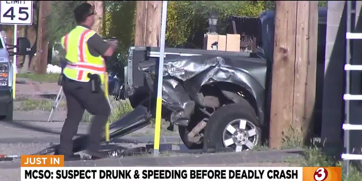 Drunk driver was going 105 mph before deadly Mesa crash, MCSO says [Video]