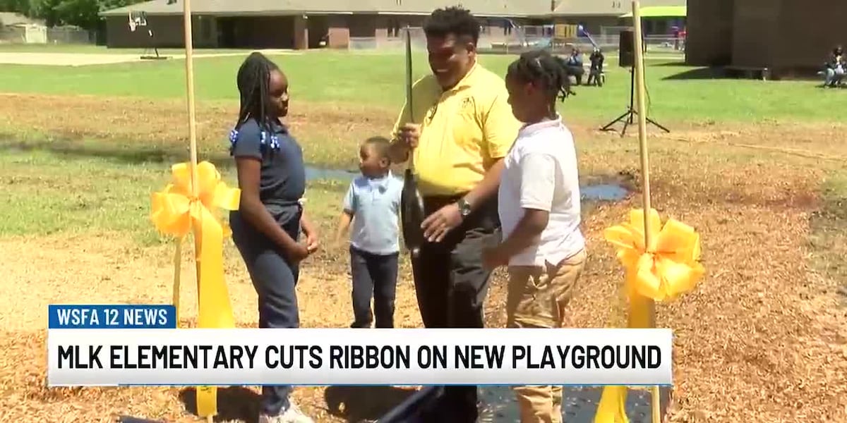 MLK Elementary cuts ribbon on new playground [Video]