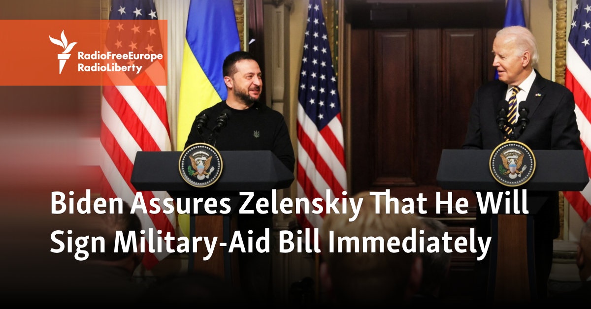 Biden Assures Zelenskiy That He Will Sign Military-Aid Bill Immediately [Video]