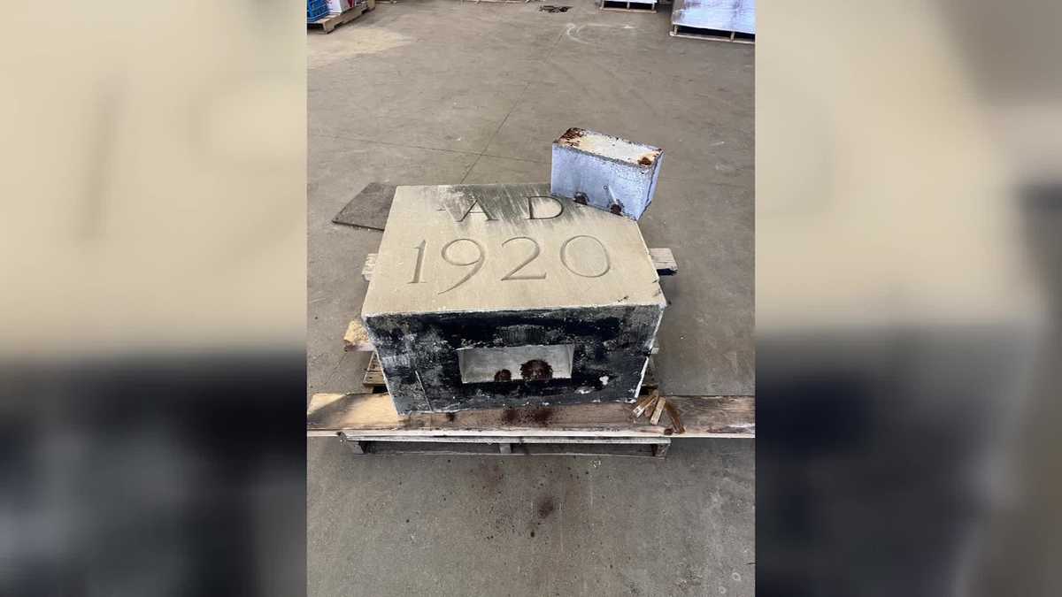 Time capsule from 1920 saved from building demolition [Video]