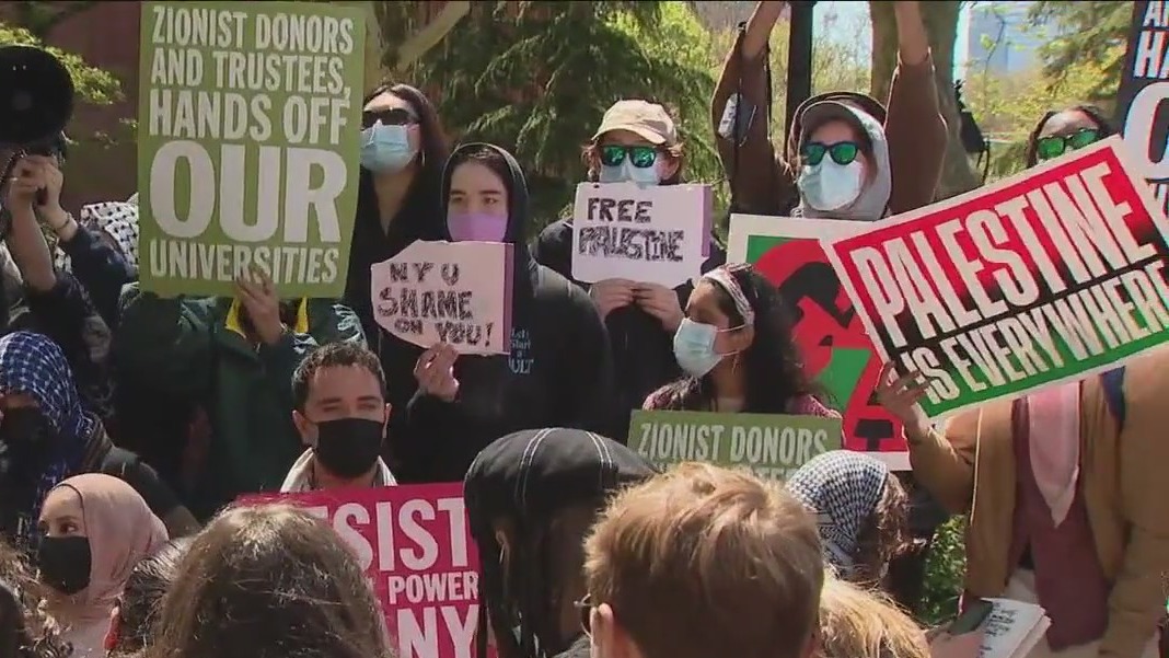 NYU students participate in Pro-Palestinian protest [Video]