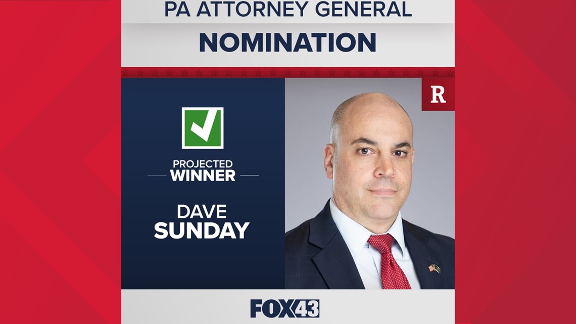 David Sunday wins Republican primary for Pennsylvania Attorney General [Video]