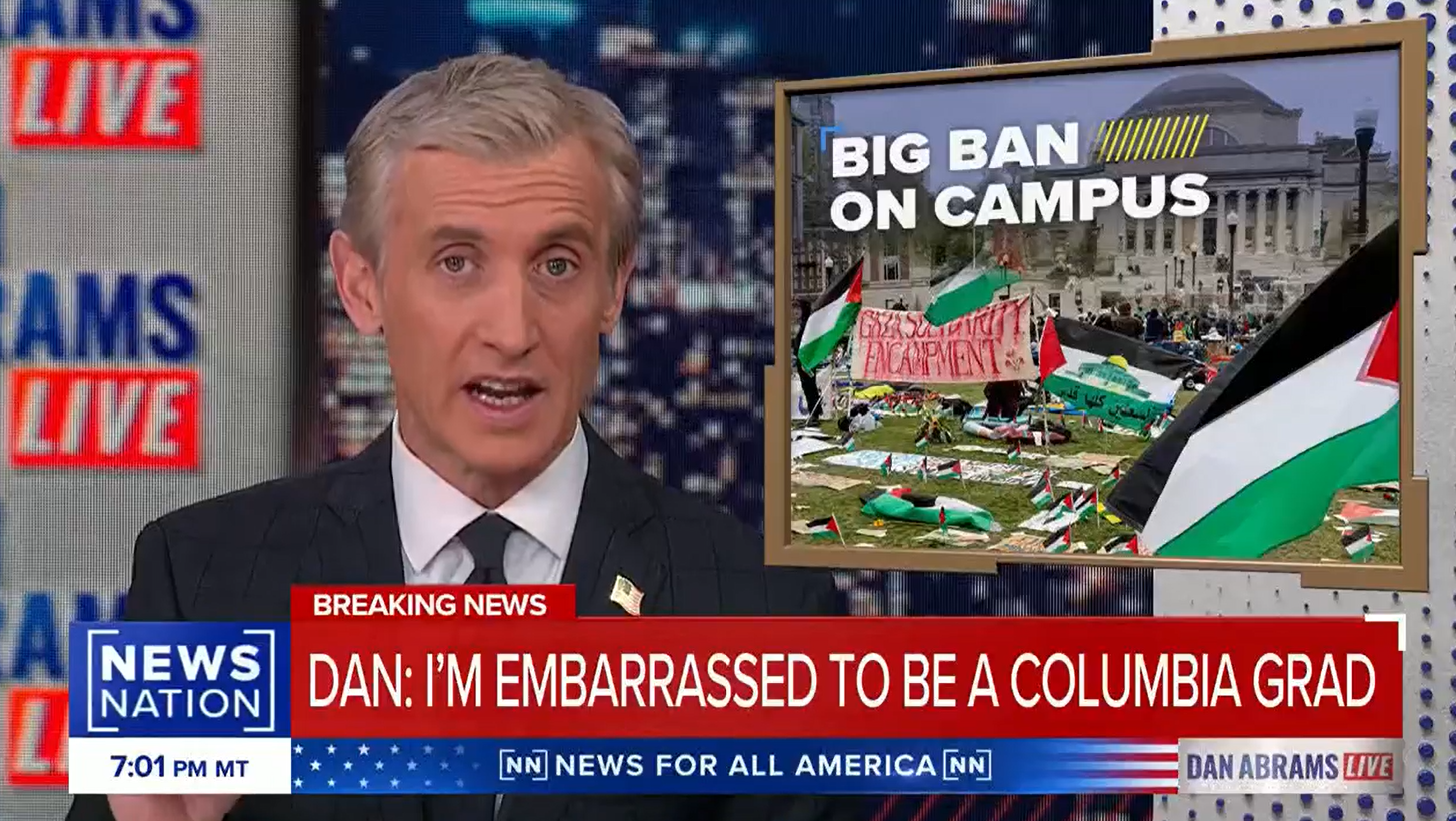 Dan Abrams Says He’s ‘Ashamed’ to Be a Columbia Grad [Video]