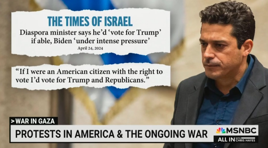 Amichai Chikli Endorses Trump on Day Biden Signs Aid Package for Israel [Video]