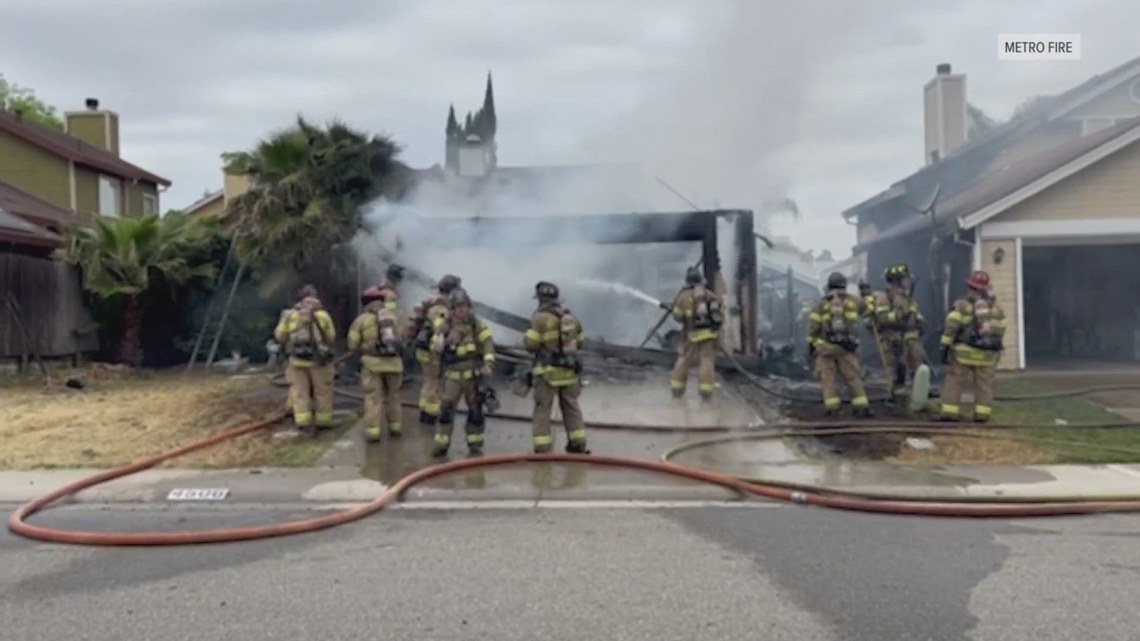 Alleged squatter occupied house destroyed in Sacramento Co. fire [Video]