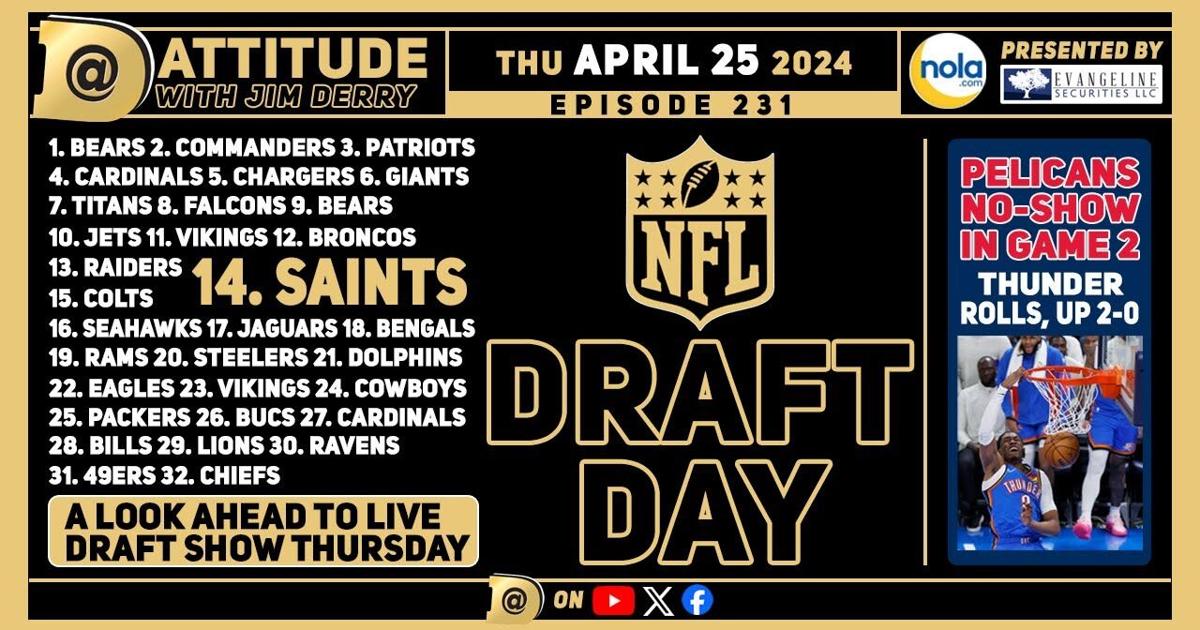 NFL Draft Saints first round offensive tackle Dattitude Pod | Sports Betting [Video]