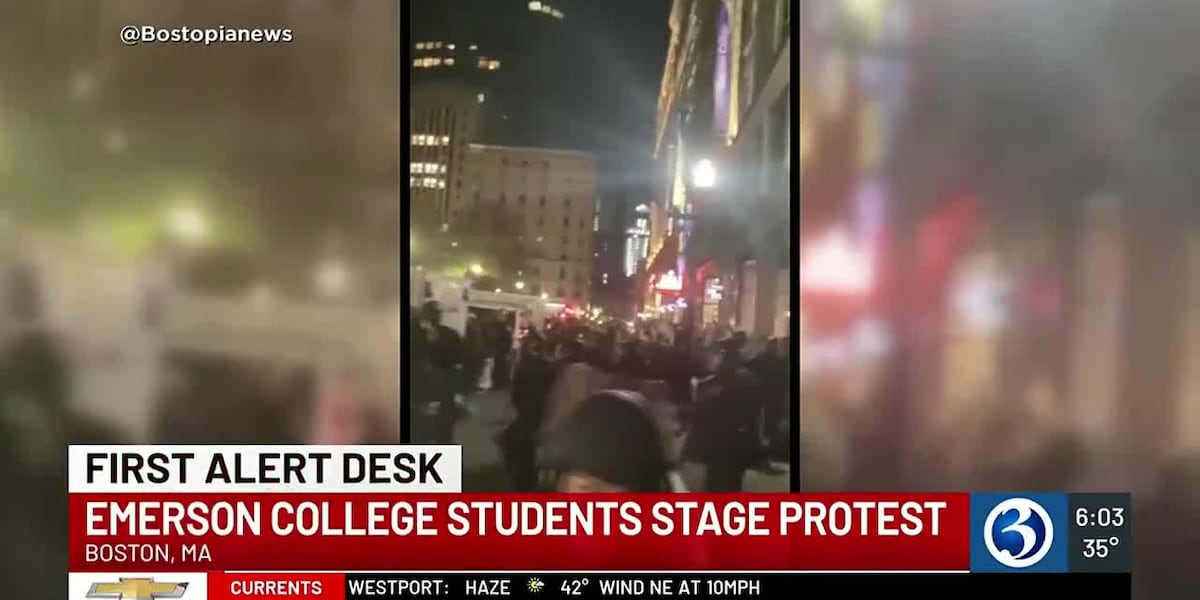 FIRST ALERT DESK: Police arrest Emerson College students at protest in Boston [Video]