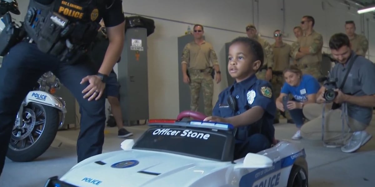 4-year-old becomes police officer for a day, arrests pretend suspects [Video]