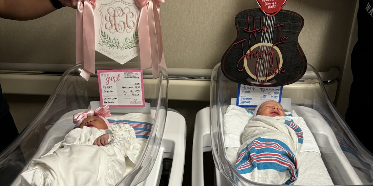 Babies named Johnny Cash and June Carter born at same hospital on same day [Video]