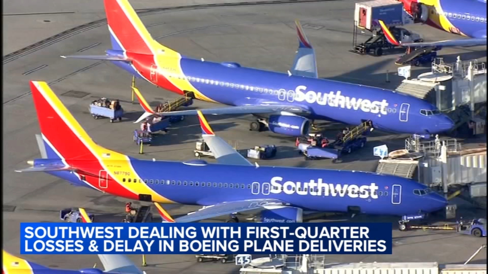 Southwest will limit hiring and drop 4 airports after posting 1st quarter revenue loss; American Airlines posts 1Q loss as well [Video]